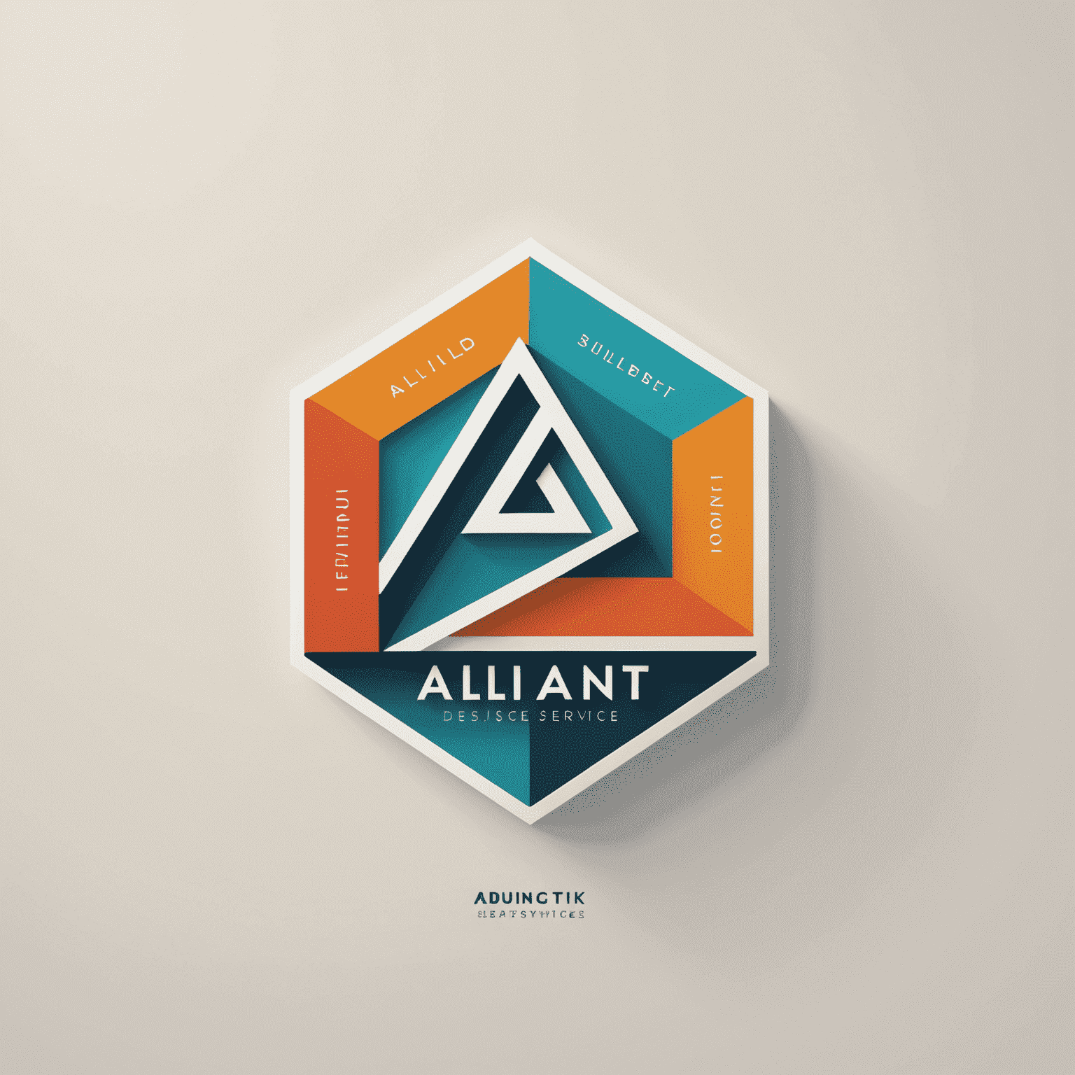 Alliant Design Services logo featuring modern typography and a stylized geometric shape