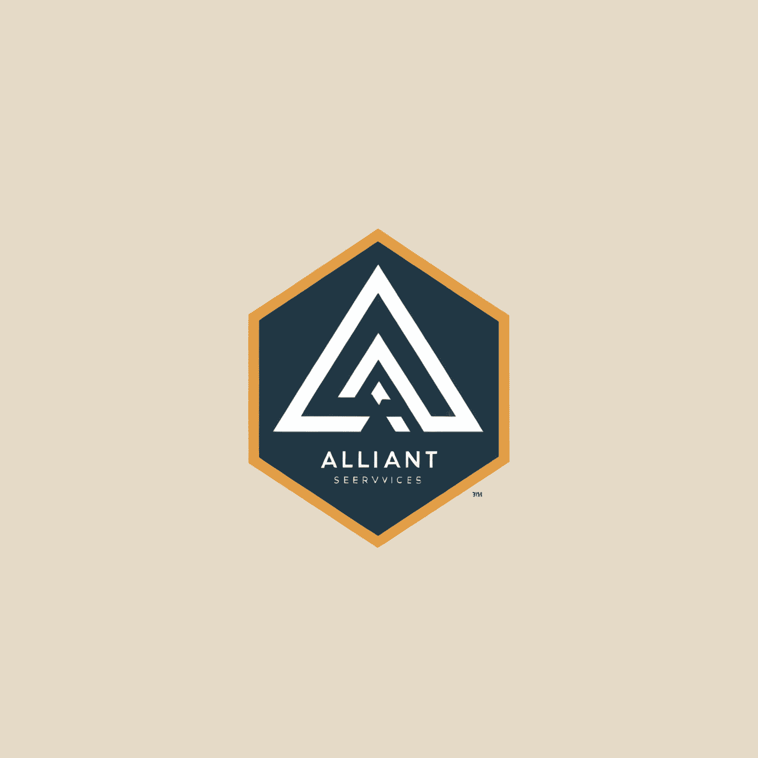 Alliant Design Services logo featuring modern typography and a stylized geometric shape