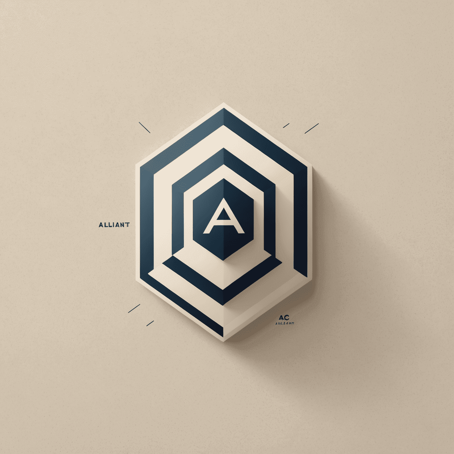 Alliant Design Services logo featuring modern typography and a stylized geometric shape